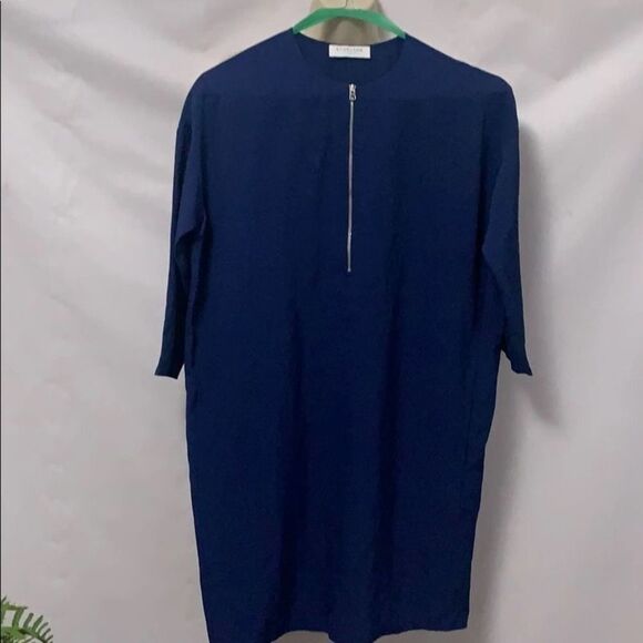 EVERLANE BLUE DRESS‎ SIZE 2 - Picture 1 of 6
